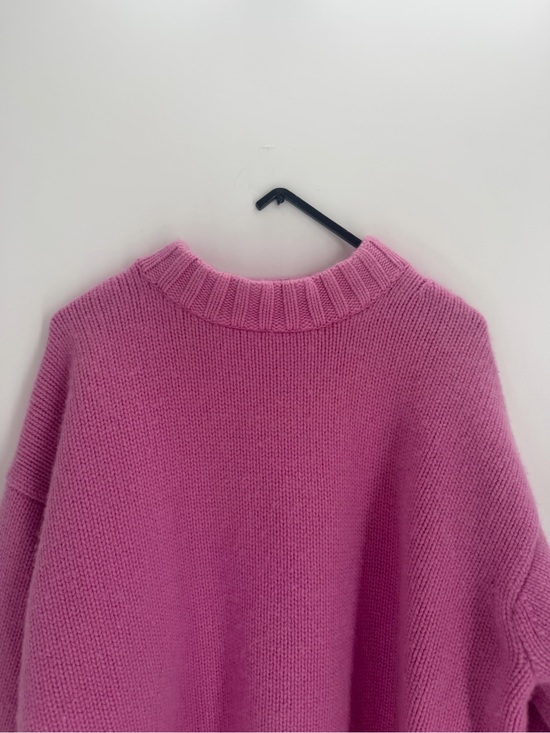 COS Sweaters - Cos Chunky Pure Cashmere Crew Neck Sweater In Pink
